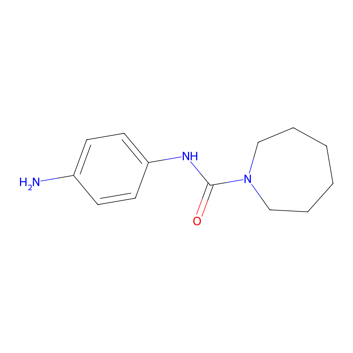 N-(4-aminophenyl)azepane-1-carboxamide molecular structure, CAS 1156592-50-5