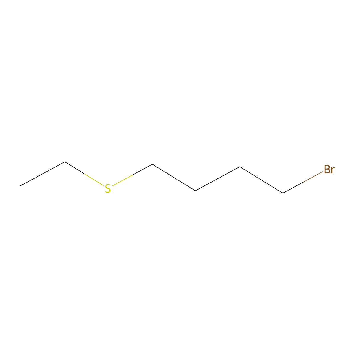 1-Bromo-4-(ethylsulfanyl)butane molecular structure, CAS 1156595-61-7