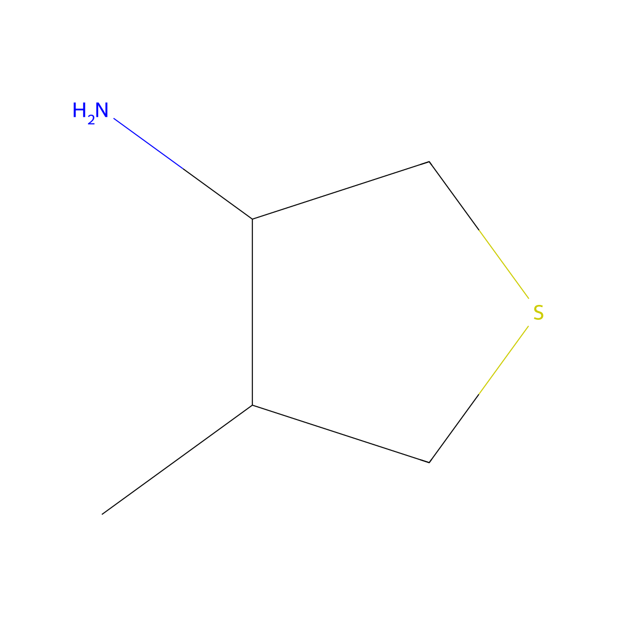 4-Methylthiolan-3-amine molecular structure, CAS 115660-79-2