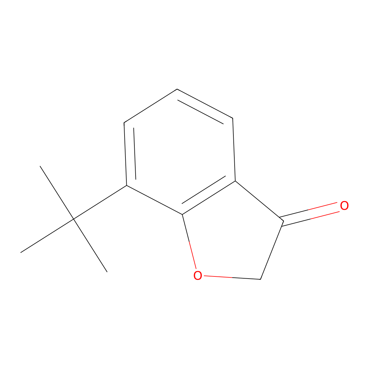 7-Tert-butyl-2,3-dihydro-1-benzofuran-3-one molecular structure, CAS 1156601-57-8