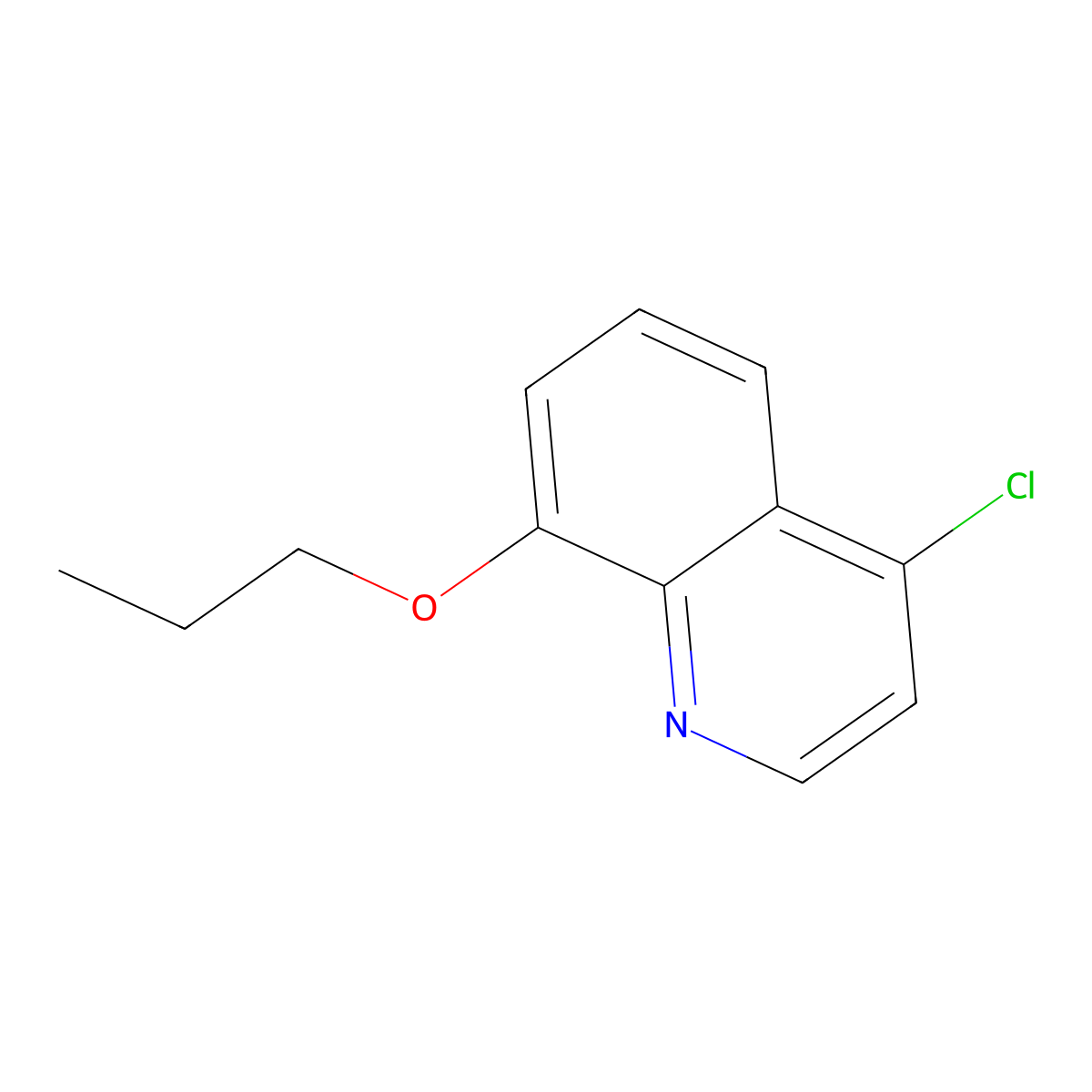 4-Chloro-8-propoxyquinoline molecular structure, CAS 1156602-06-0