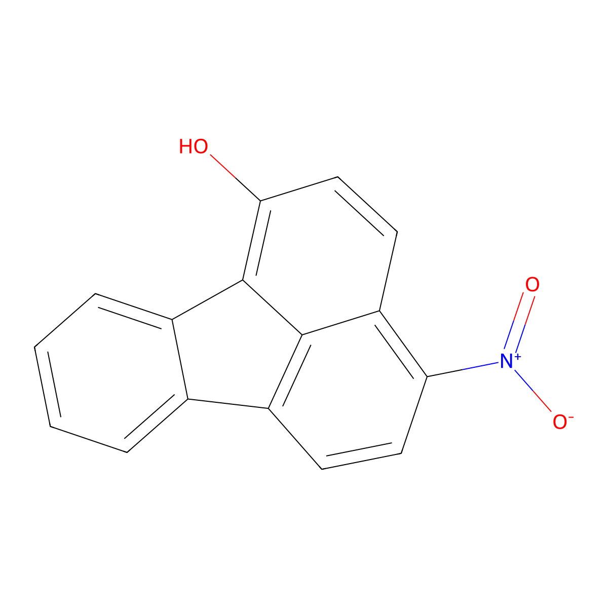 3-Nitrofluoranthen-6-ol molecular structure, CAS 115664-55-6