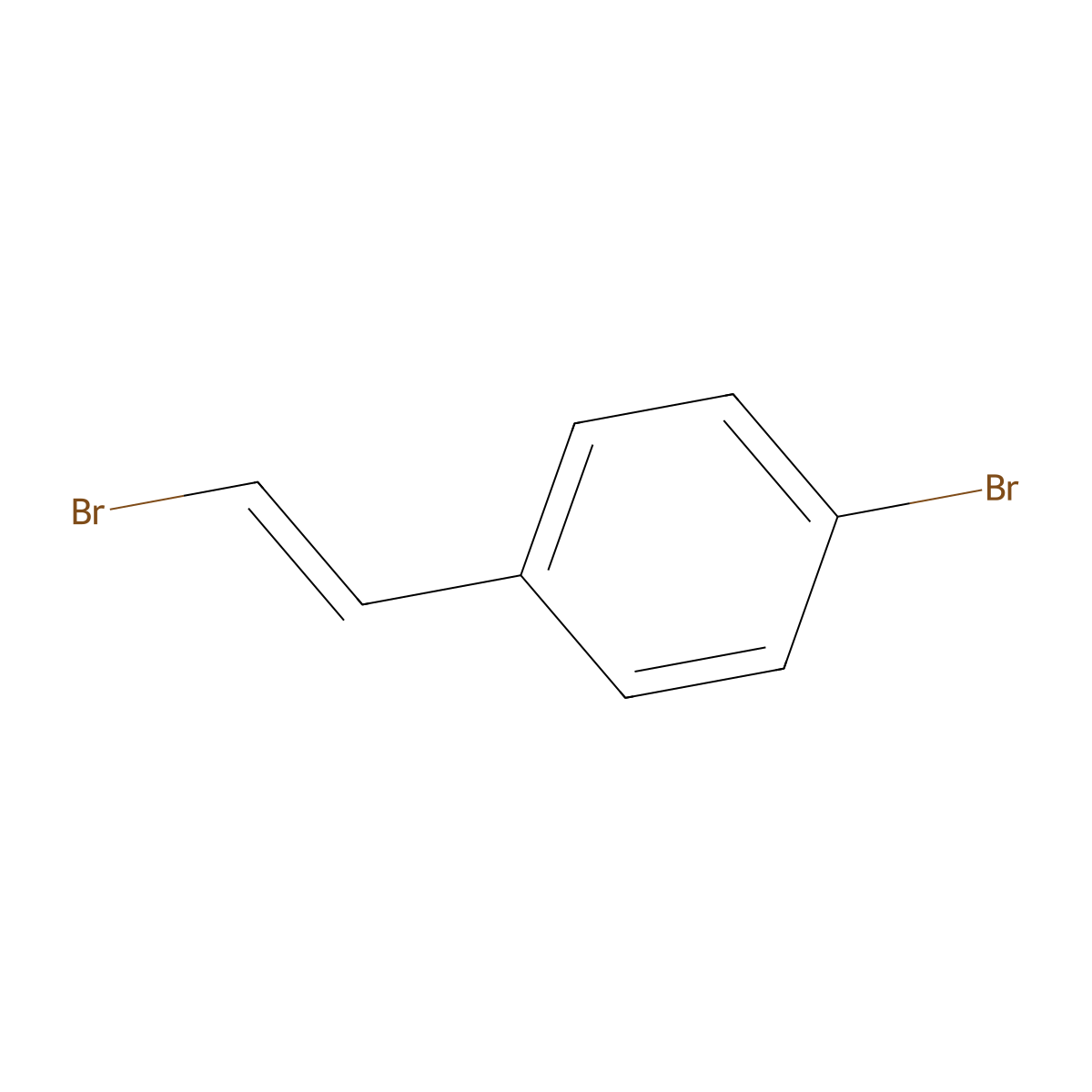 1-Bromo-4-(2-bromoethenyl)benzene molecular structure, CAS 115665-68-4