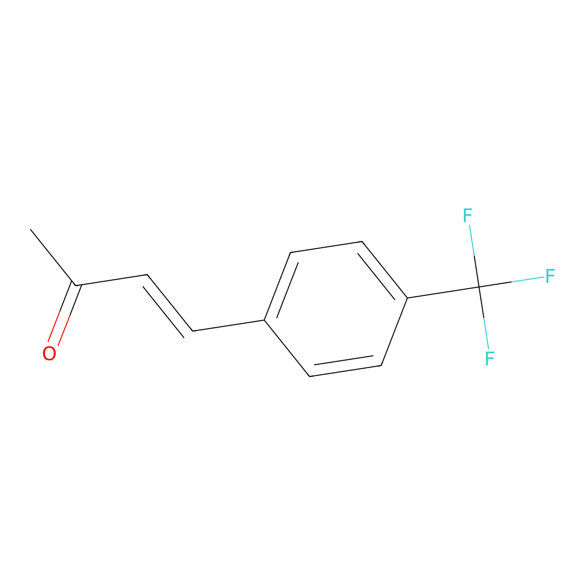 3-Buten-2-one,4-(4-CF3-phenyl)- molecular structure, CAS 115665-92-4