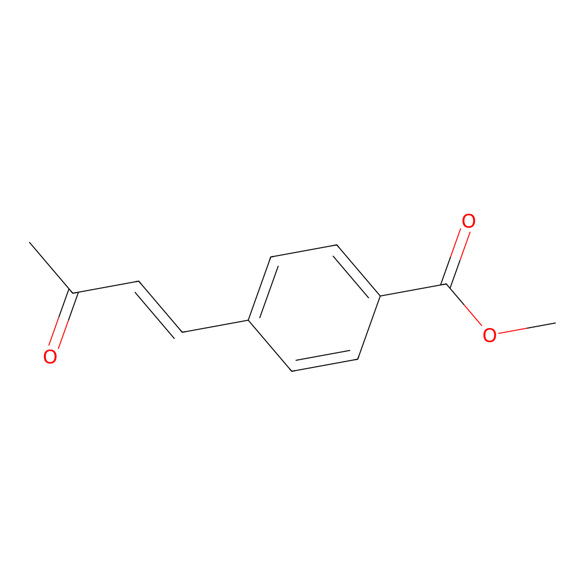 Methyl 4-(3-oxobut-1-en-1-yl)benzoate molecular structure, CAS 115665-93-5