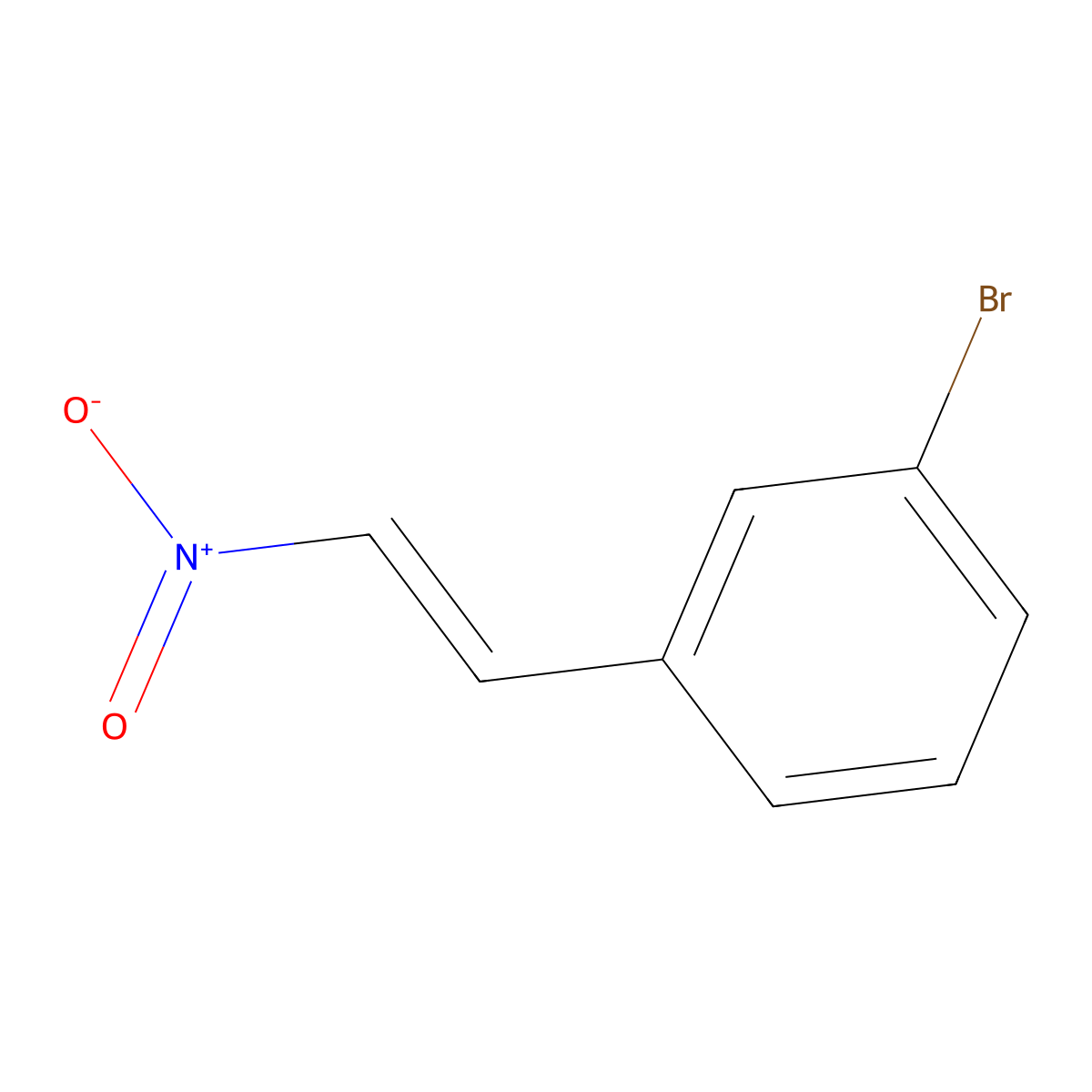 Trans-3-bromo-beta-nitrostyrene molecular structure, CAS 115665-95-7