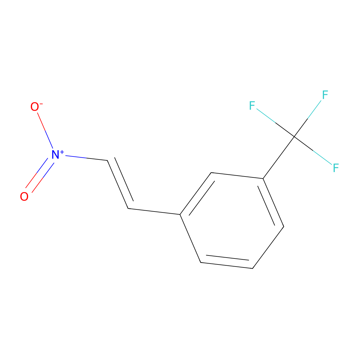 (E)-1-(2-Nitrovinyl)-3-(trifluoromethyl)benzene molecular structure, CAS 115665-96-8