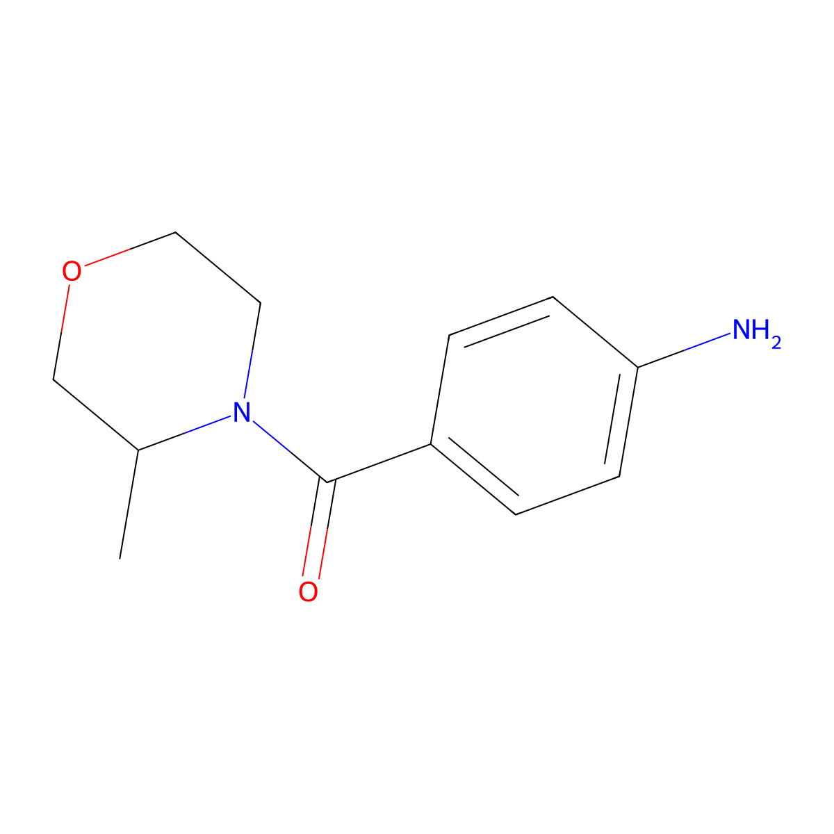 4-(3-Methylmorpholine-4-carbonyl)aniline molecular structure, CAS 1156650-13-3
