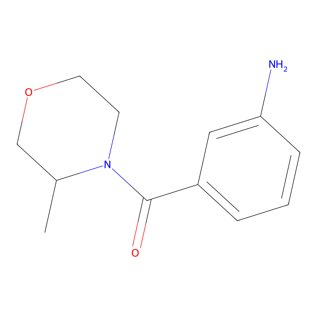 3-(3-Methylmorpholine-4-carbonyl)aniline molecular structure, CAS 1156650-30-4