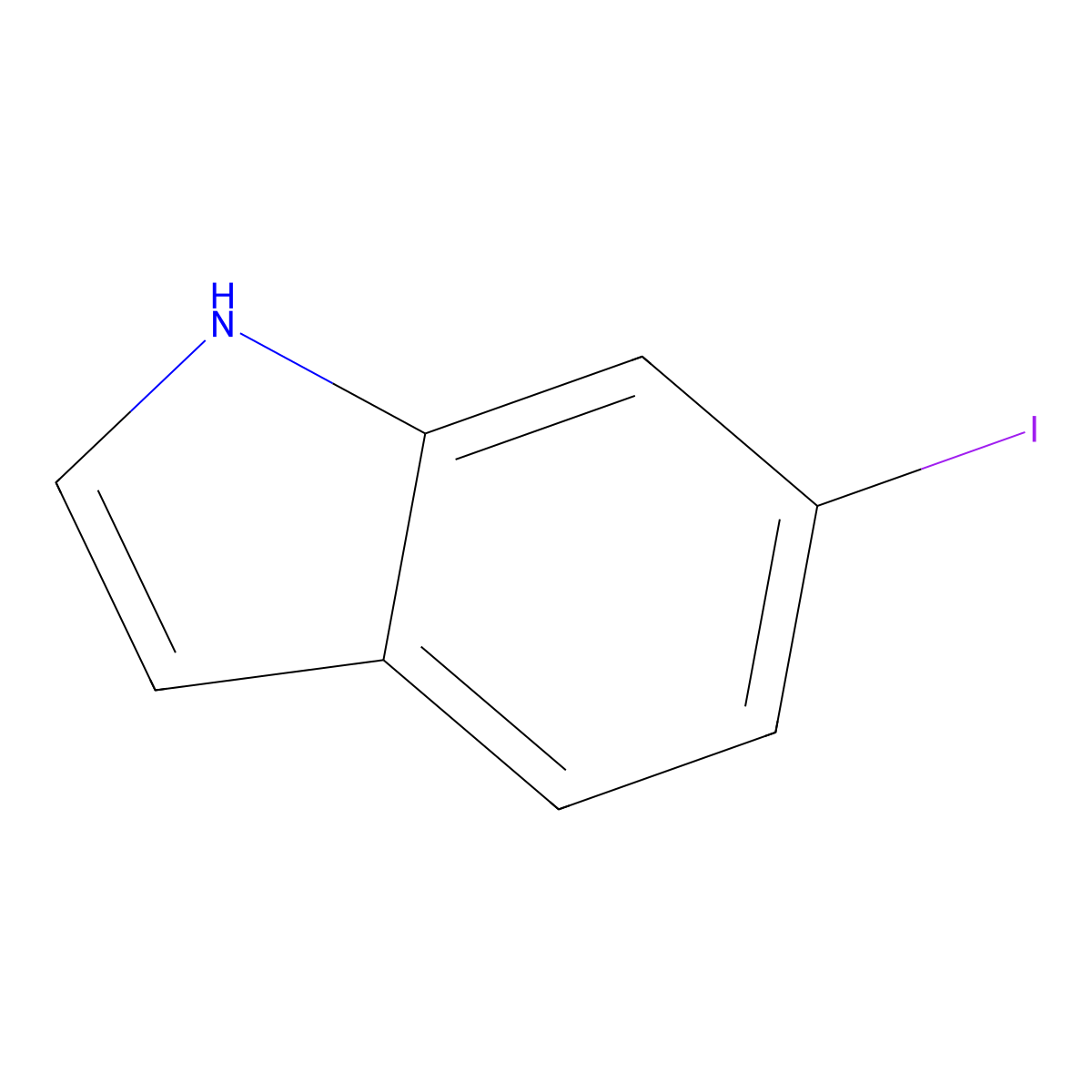6-Iodo-1H-indole molecular structure, CAS 115666-47-2