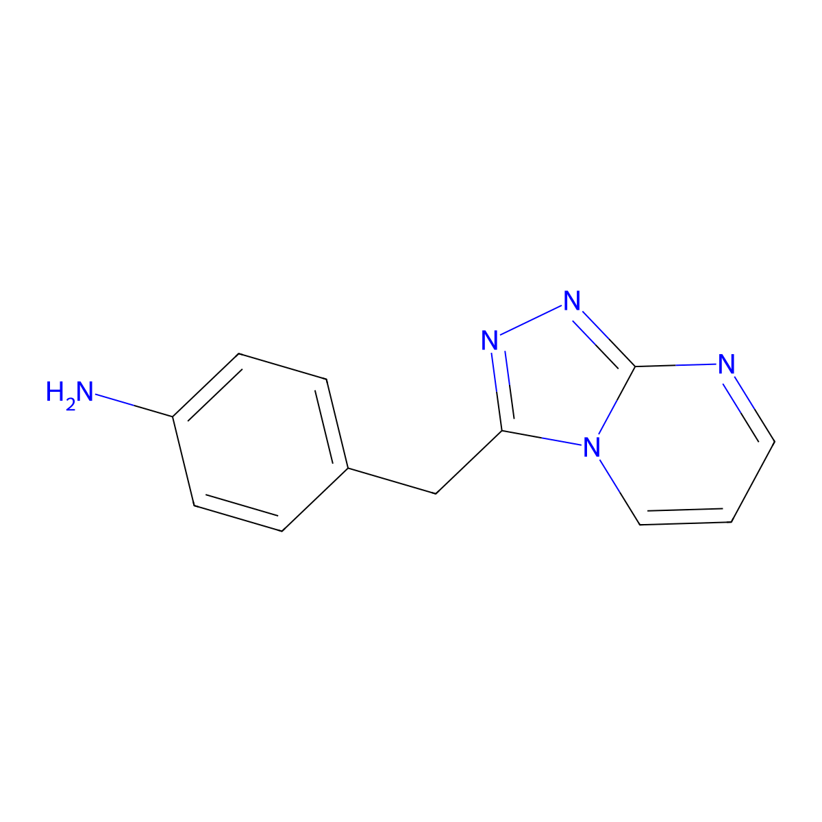 4-{[1,2,4]Triazolo[4,3-a]pyrimidin-3-ylmethyl}aniline molecular structure, CAS 1156664-91-3