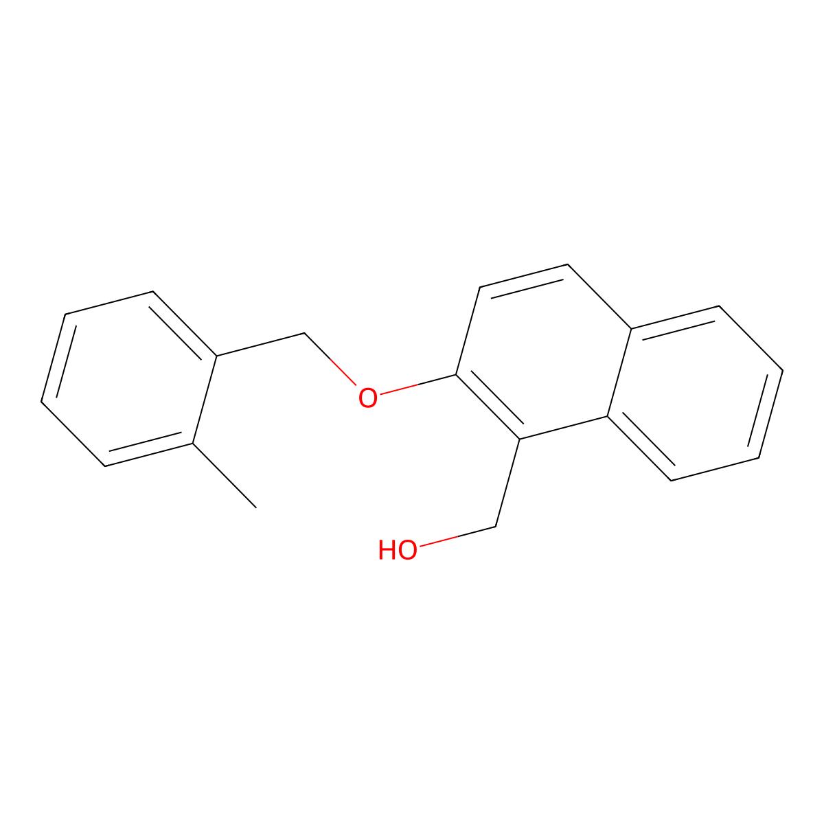2-[(2-Methylphenyl)methoxy]-1-naphthalenemethanol molecular structure, CAS 1156688-97-9