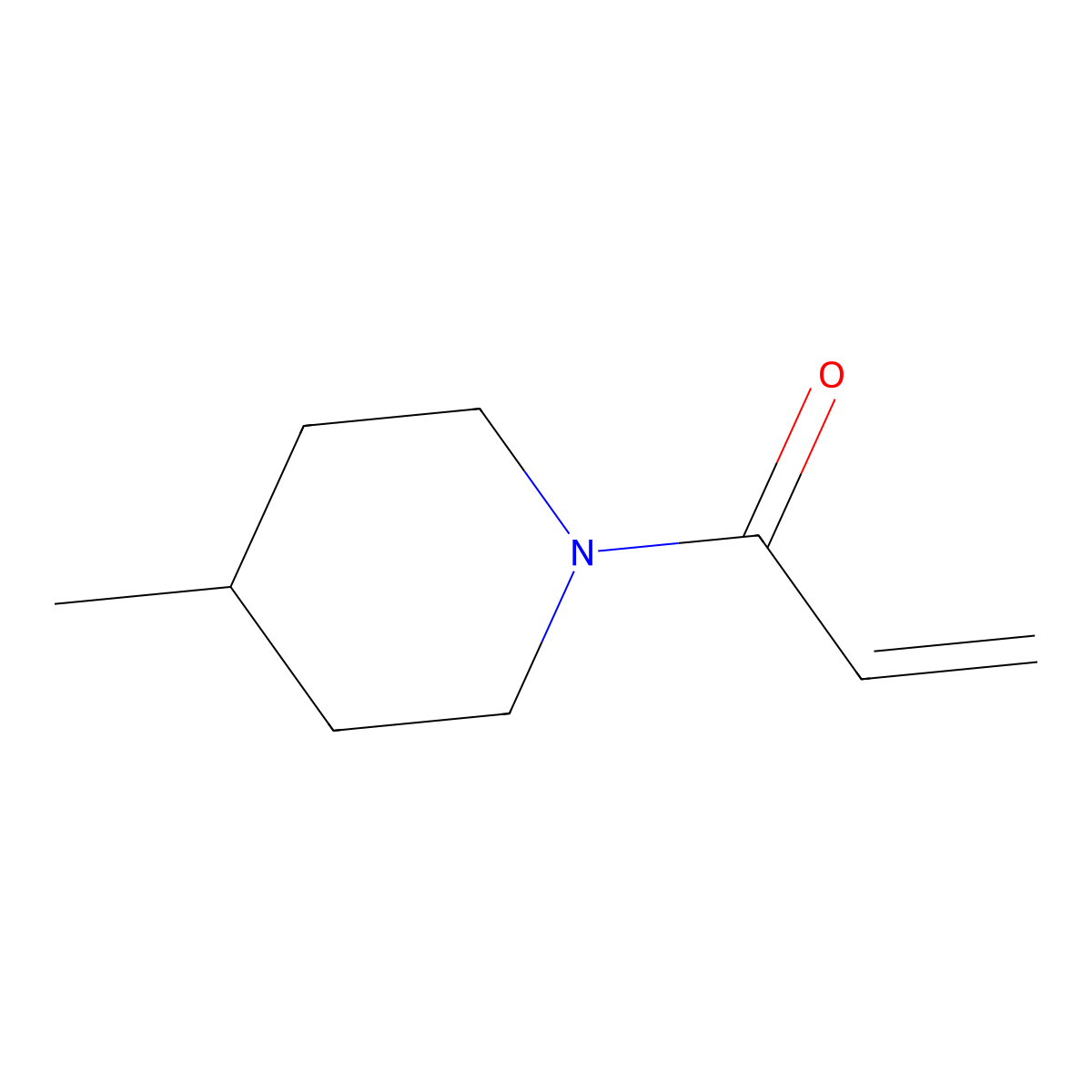 1-(4-Methylpiperidin-1-yl)prop-2-en-1-one molecular structure, CAS 1156697-49-2