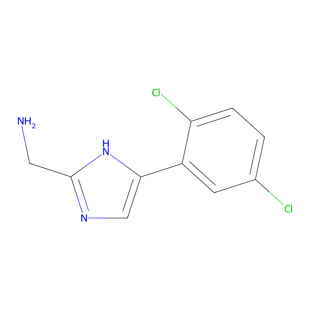 (5-(2,5-Dichlorophenyl)-1H-imidazol-2-yl)methanamine molecular structure, CAS 1156712-34-3