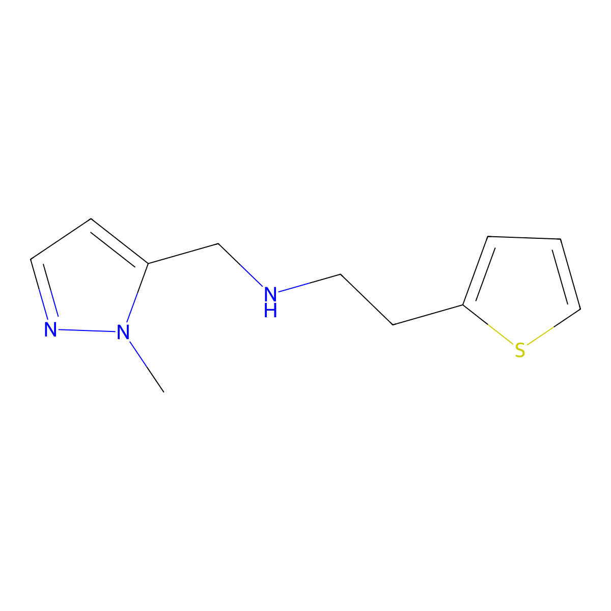 [(1-Methyl-1H-pyrazol-5-yl)methyl][2-(thiophen-2-yl)ethyl]amine molecular structure, CAS 1156714-20-3
