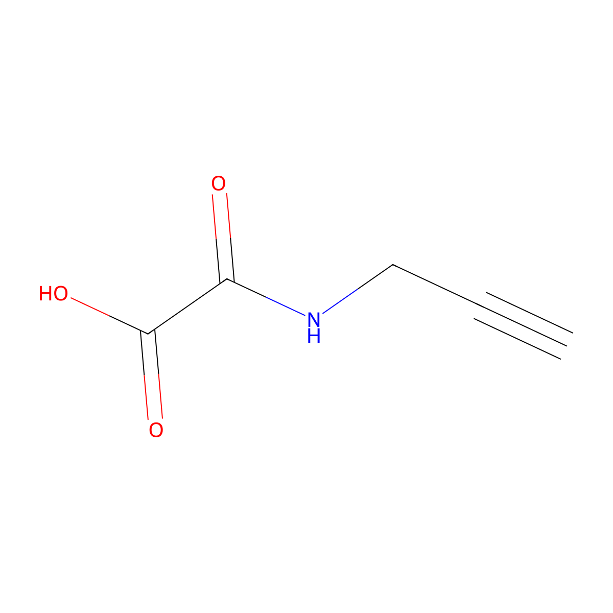 [(Prop-2-yn-1-yl)carbamoyl]formic acid molecular structure, CAS 1156725-44-8