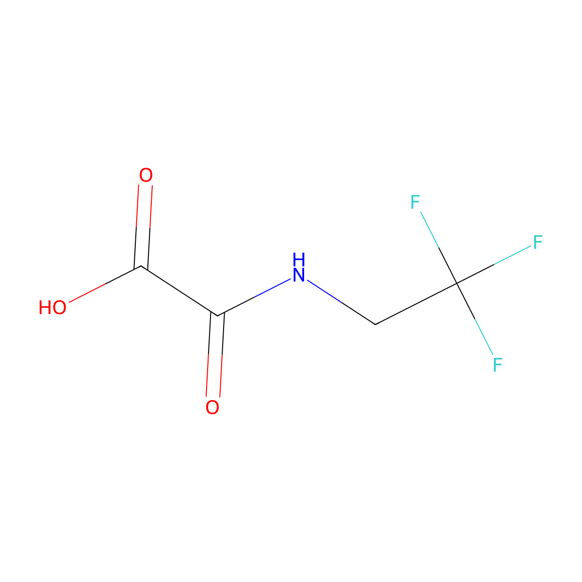 [(2,2,2-Trifluoroethyl)carbamoyl]formic acid molecular structure, CAS 1156726-64-5