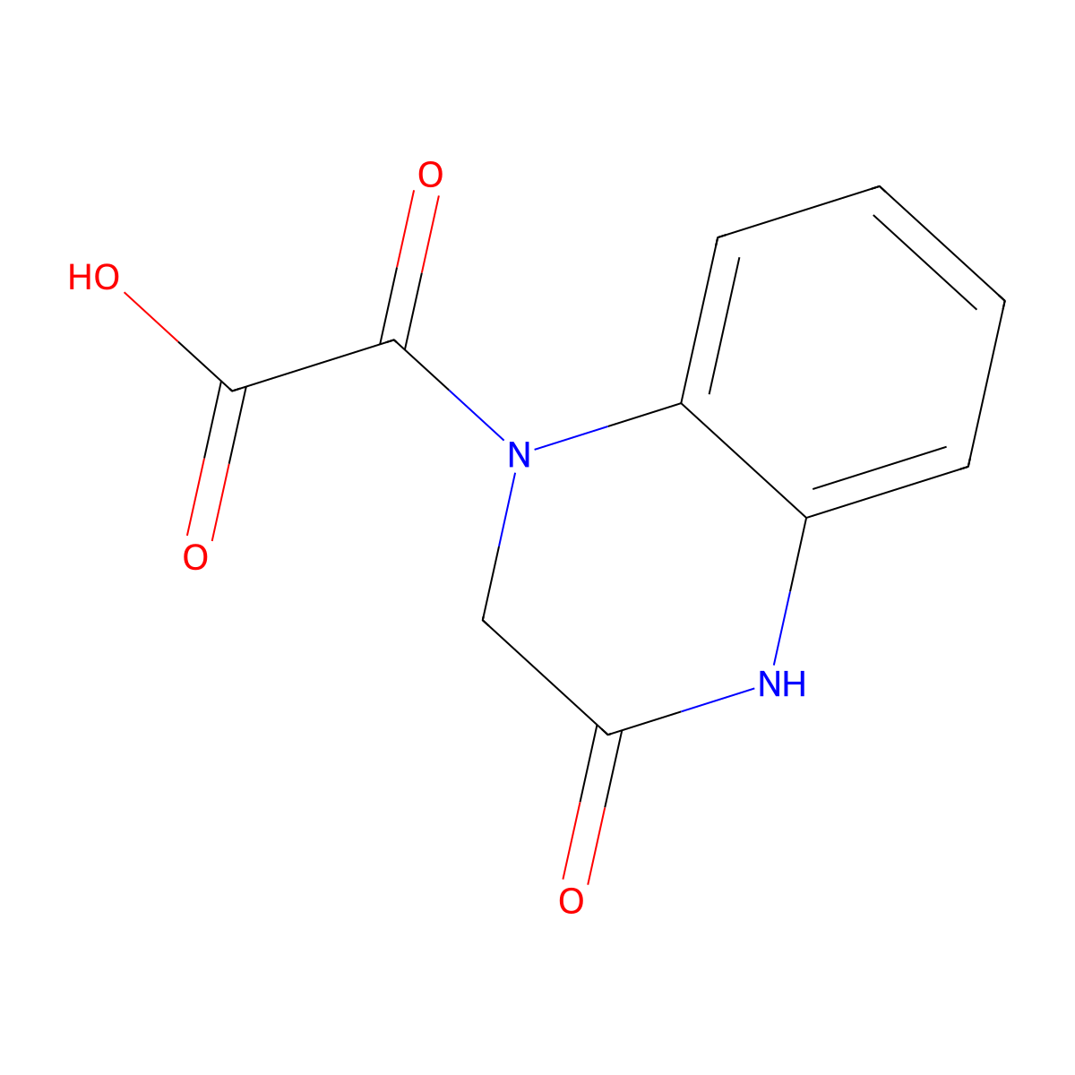 2-Oxo-2-(3-oxo-1,2,3,4-tetrahydroquinoxalin-1-yl)acetic acid molecular structure, CAS 1156728-06-1