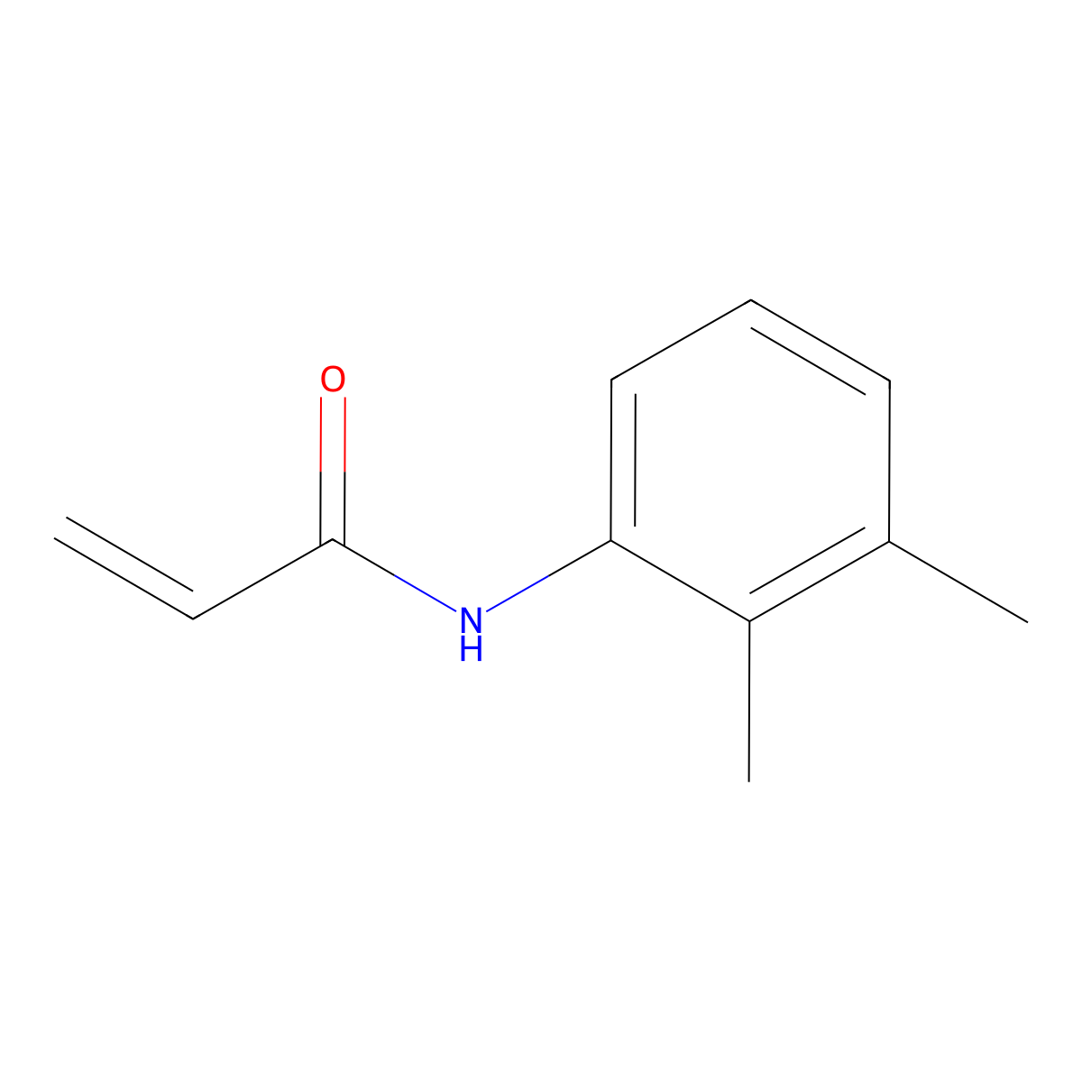 N-(2,3-dimethylphenyl)prop-2-enamide molecular structure, CAS 1156755-65-5