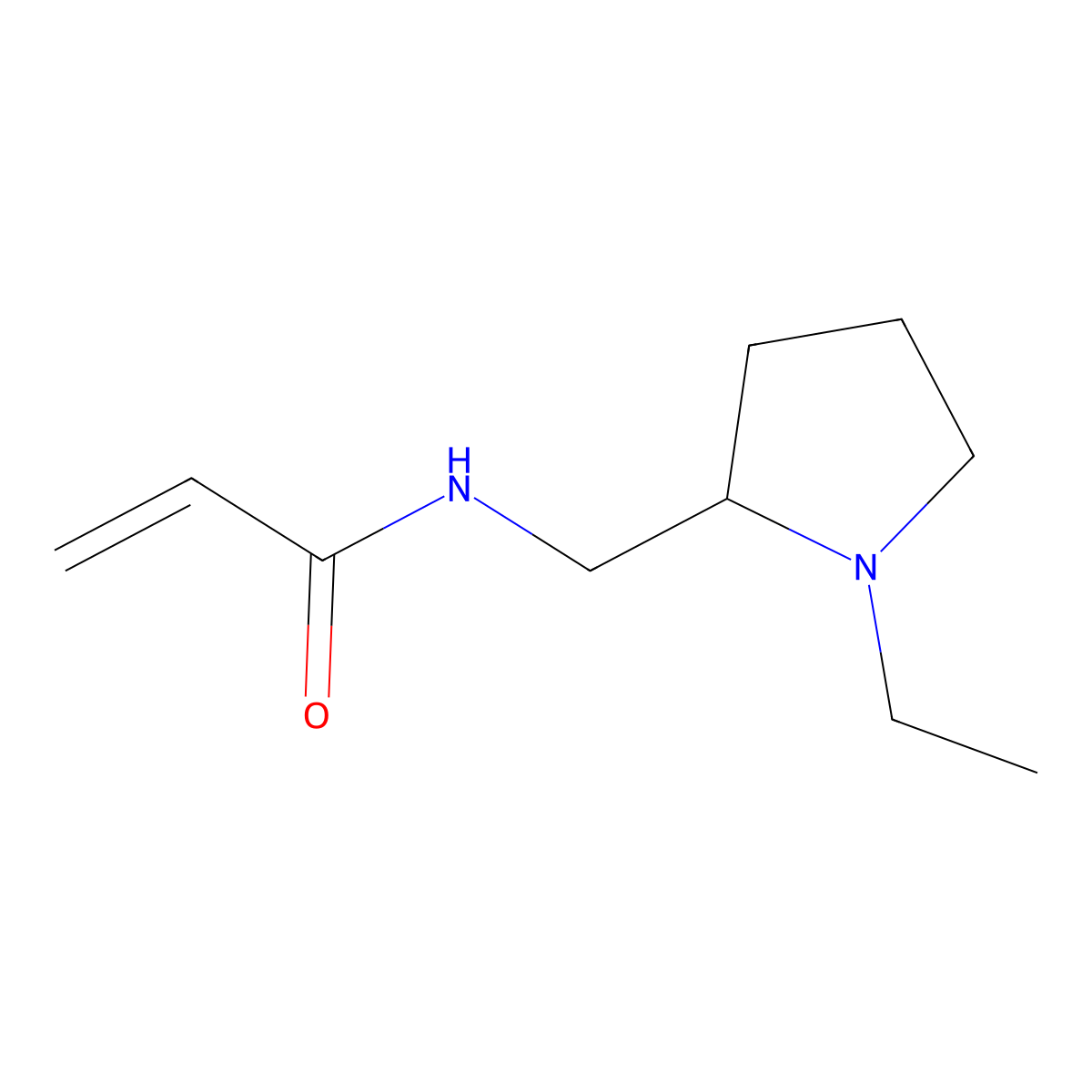 N-[(1-ethylpyrrolidin-2-yl)methyl]prop-2-enamide molecular structure, CAS 1156755-77-9