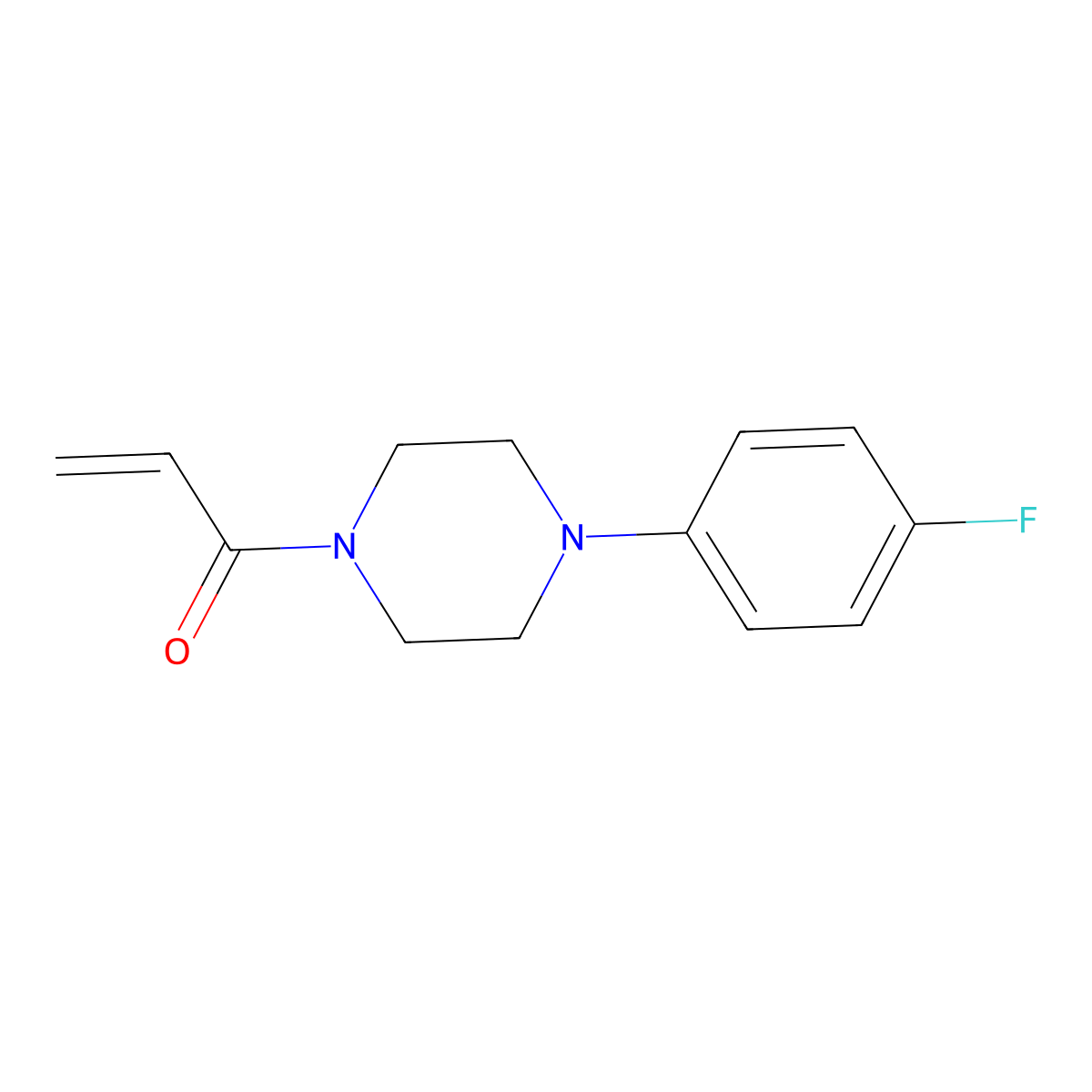 1-[4-(4-Fluorophenyl)piperazin-1-yl]prop-2-en-1-one molecular structure, CAS 1156755-96-2