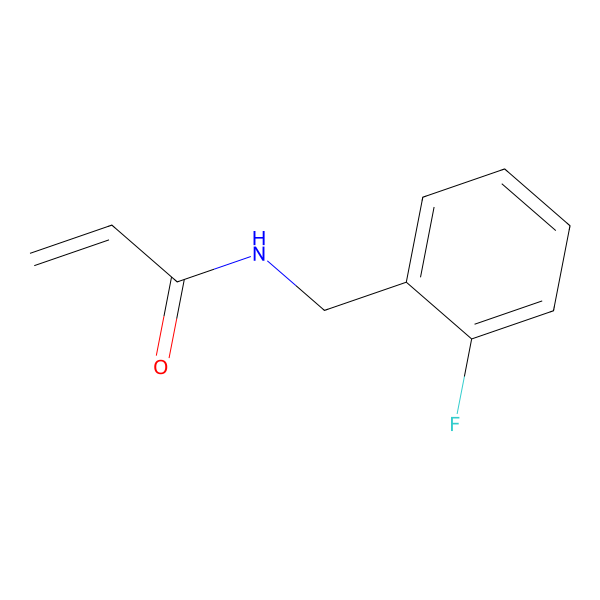 2-Propenamide, n-[(2-fluorophenyl)methyl]- molecular structure, CAS 1156761-65-7