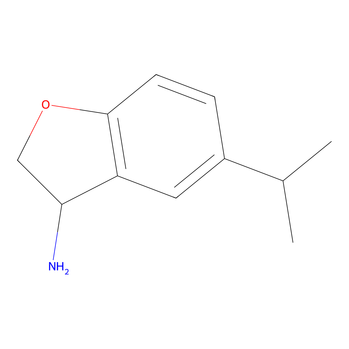 5-(Methylethyl)-2,3-dihydrobenzo[B]furan-3-ylamine molecular structure, CAS 1156774-77-4