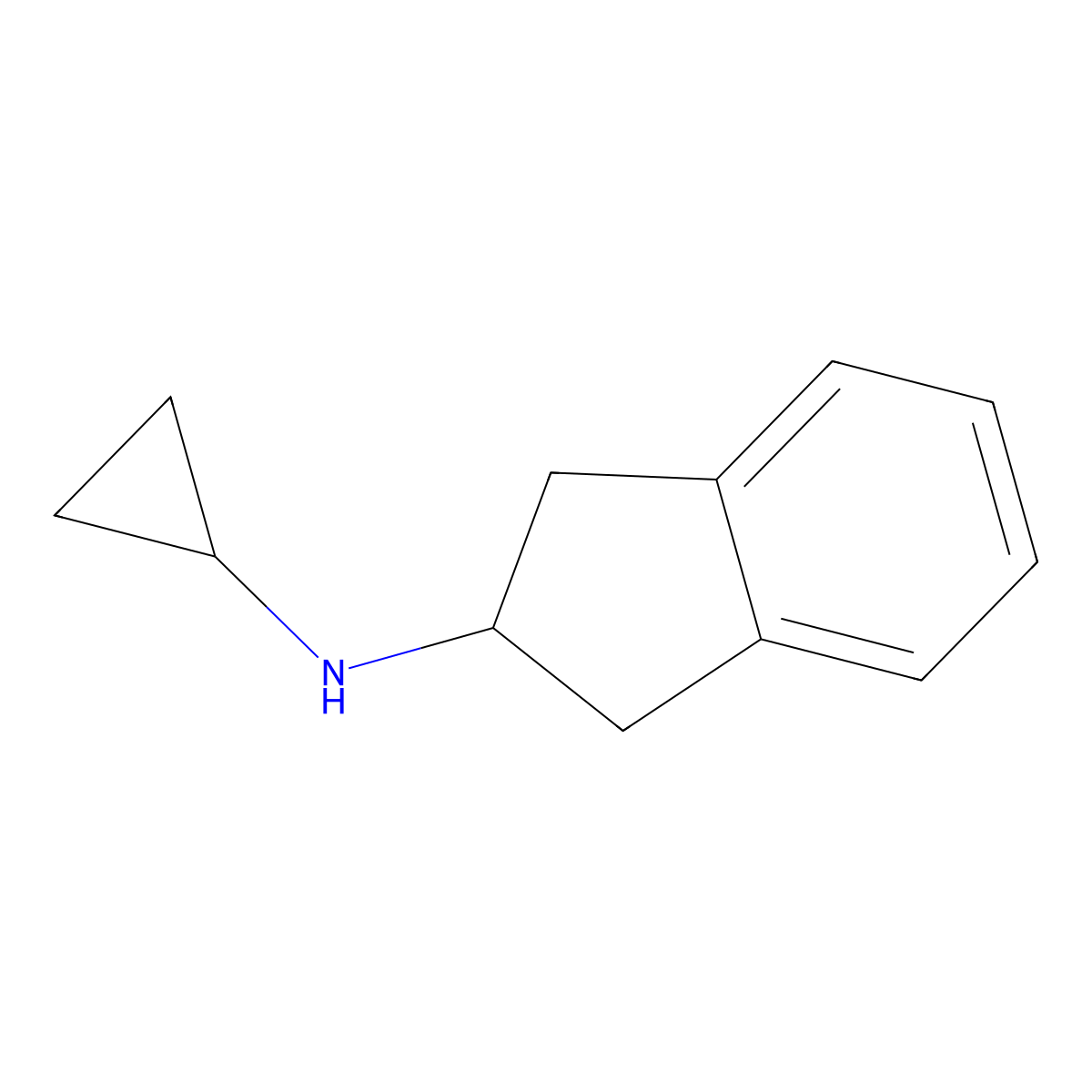 N-cyclopropyl-2,3-dihydro-1H-inden-2-amine molecular structure, CAS 1156777-62-6