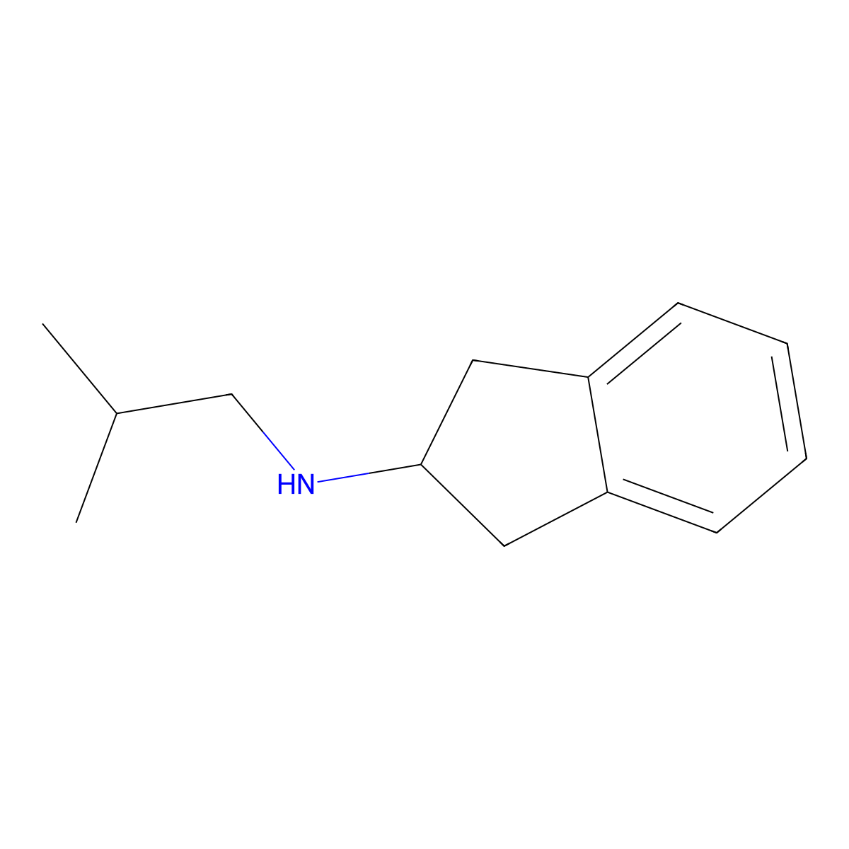 N-Isobutyl-2,3-dihydro-1H-inden-2-amine molecular structure, CAS 1156778-11-8