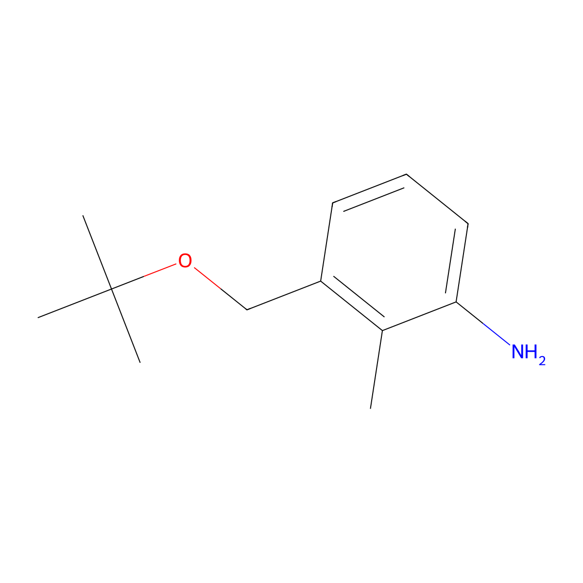 3-[(Tert-butoxy)methyl]-2-methylaniline molecular structure, CAS 1156812-33-7