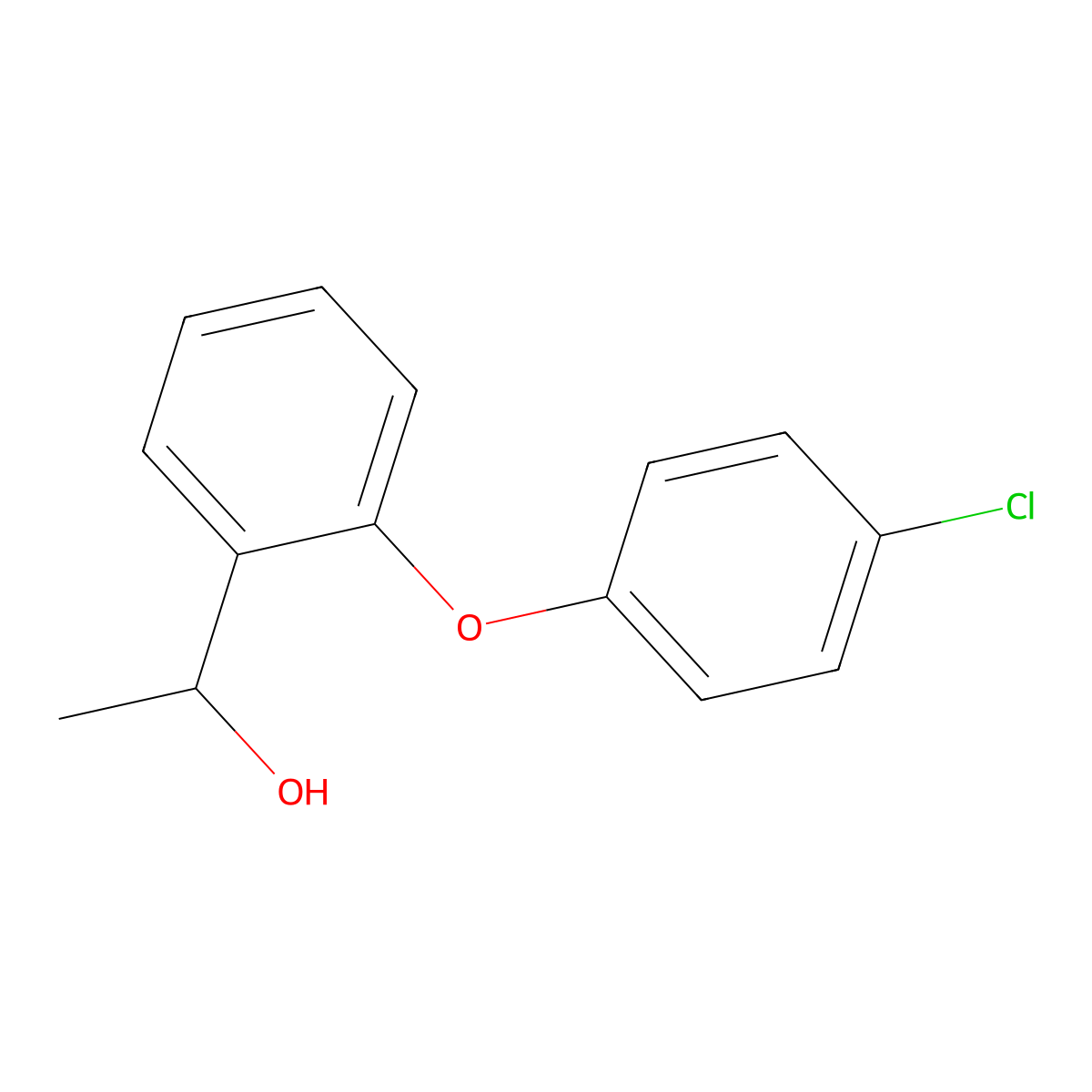 2-(4-Chlorophenoxy)-alpha-methylbenzenemethanol molecular structure, CAS 1156816-92-0