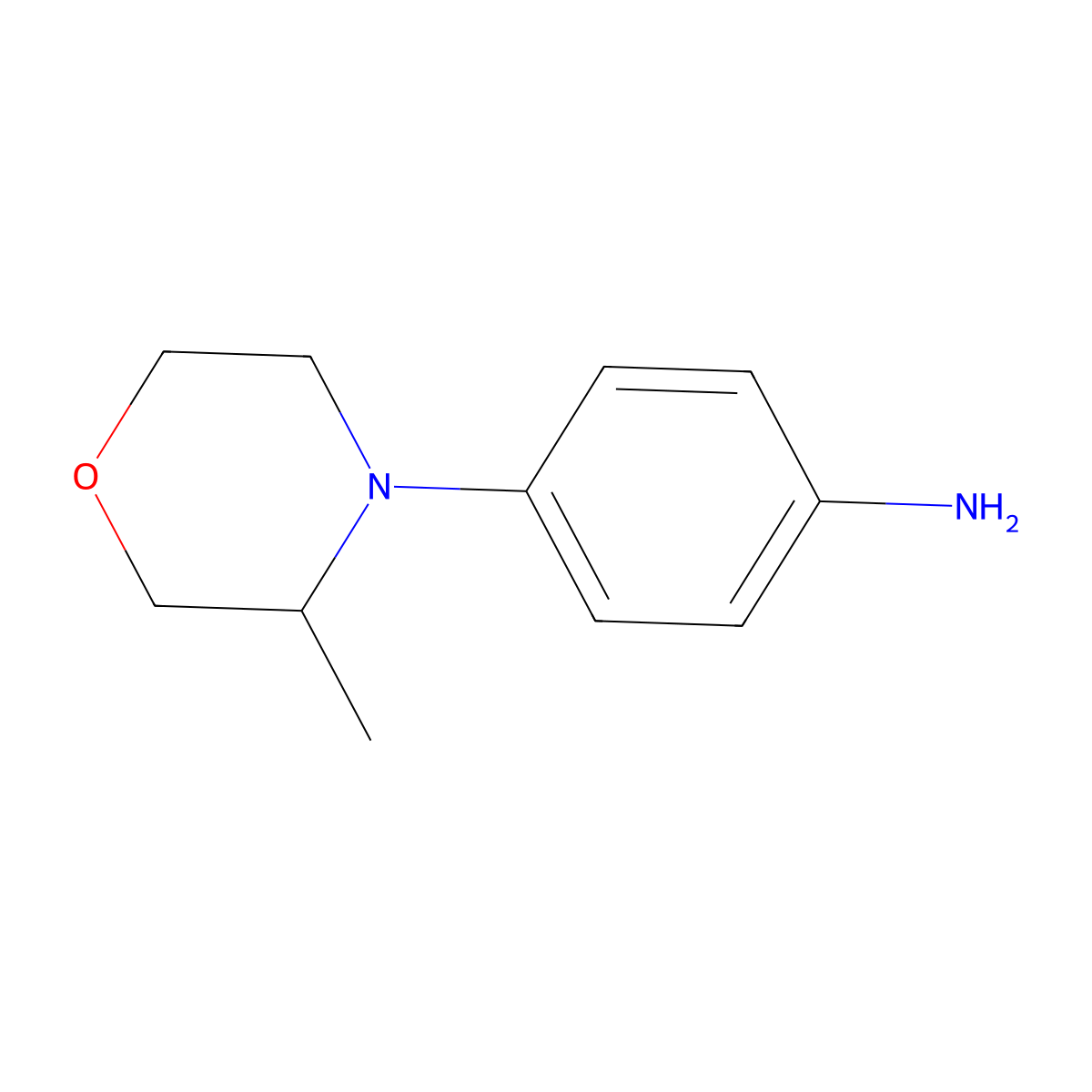 4-(3-Methylmorpholin-4-yl)aniline molecular structure, CAS 1156819-54-3