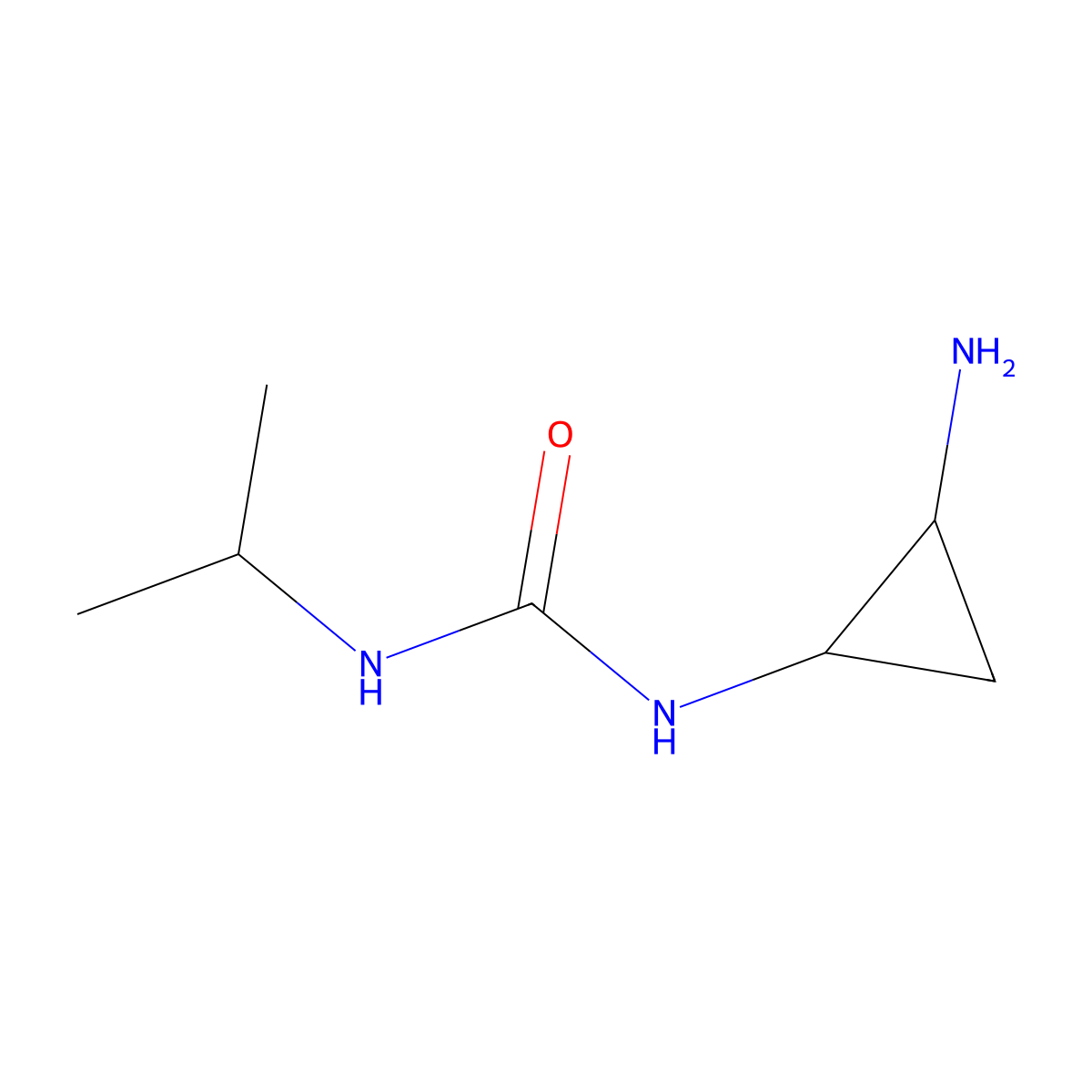 1-(2-Aminocyclopropyl)-3-(propan-2-yl)urea molecular structure, CAS 1156833-96-3