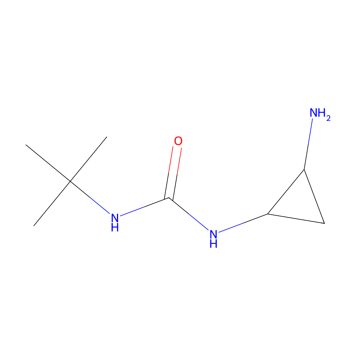 1-(2-Aminocyclopropyl)-3-tert-butylurea molecular structure, CAS 1156834-22-8