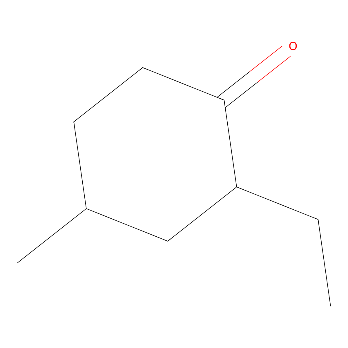 2-Ethyl-4-methylcyclohexan-1-one molecular structure, CAS 115684-76-9