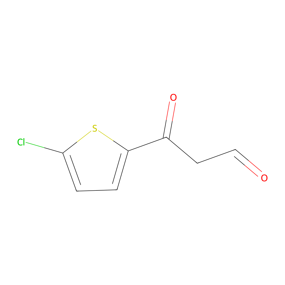 3-(5-Chlorothiophen-2-yl)-3-oxopropanal molecular structure, CAS 1156854-95-3