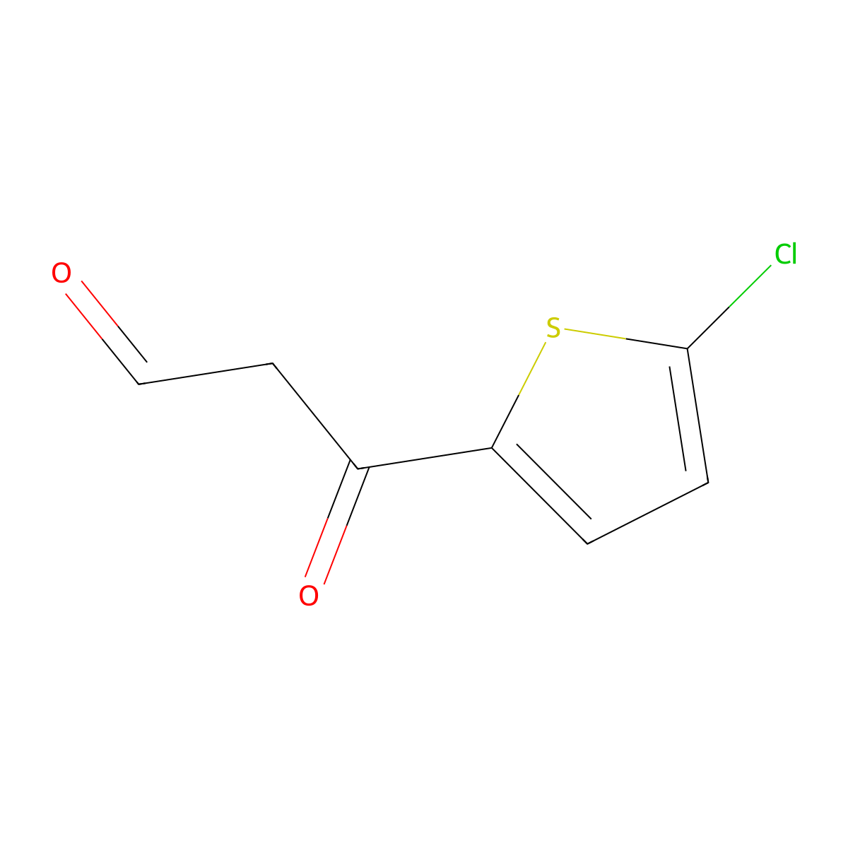3-(5-Chlorothiophen-2-yl)-3-oxopropanal molecular structure, CAS 1156854-95-3