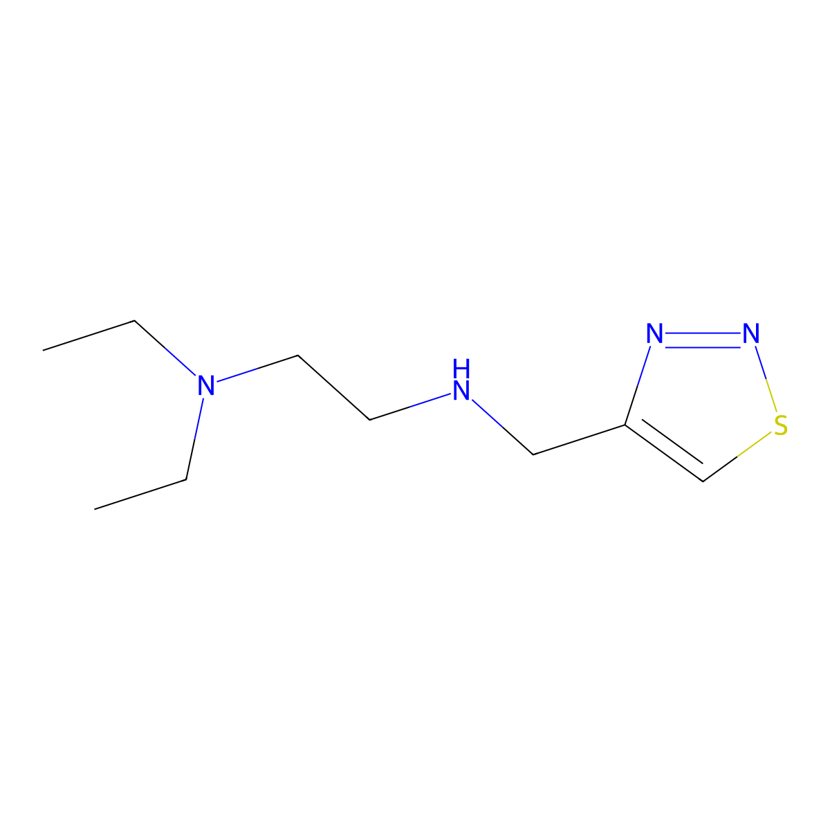 [2-(Diethylamino)ethyl][(1,2,3-thiadiazol-4-yl)methyl]amine molecular structure, CAS 1156896-63-7
