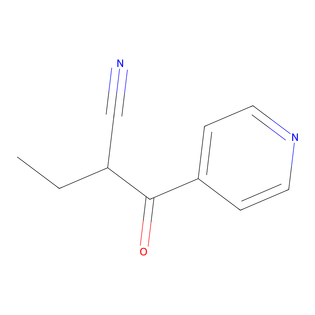 2-(Pyridine-4-carbonyl)butanenitrile molecular structure, CAS 1156898-12-2