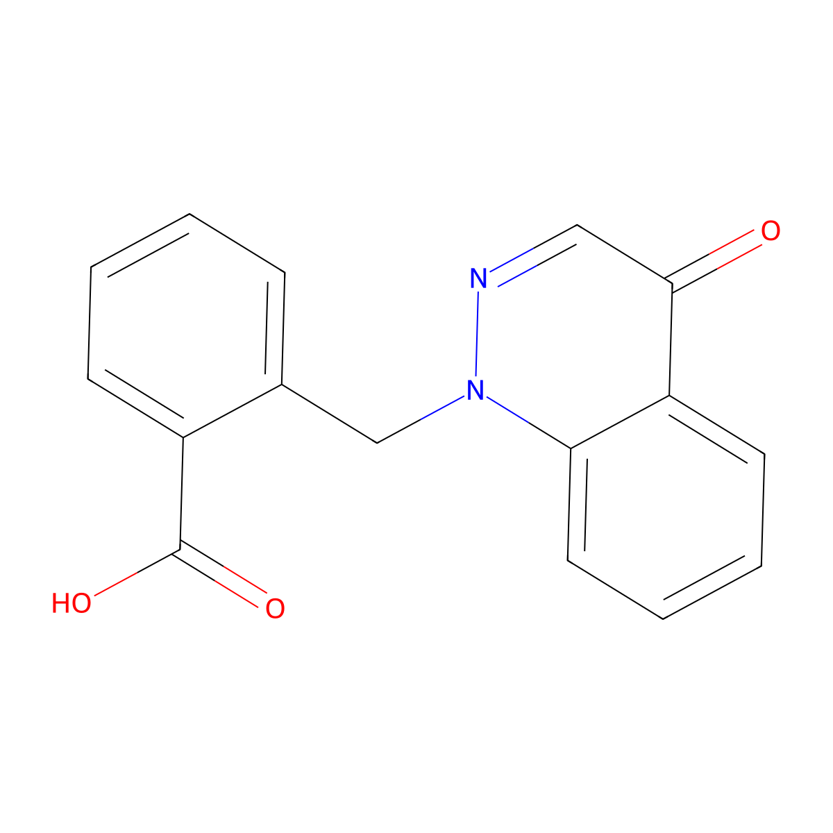 2-[(4-Oxo-1,4-dihydrocinnolin-1-yl)methyl]benzoic acid molecular structure, CAS 1156900-81-0