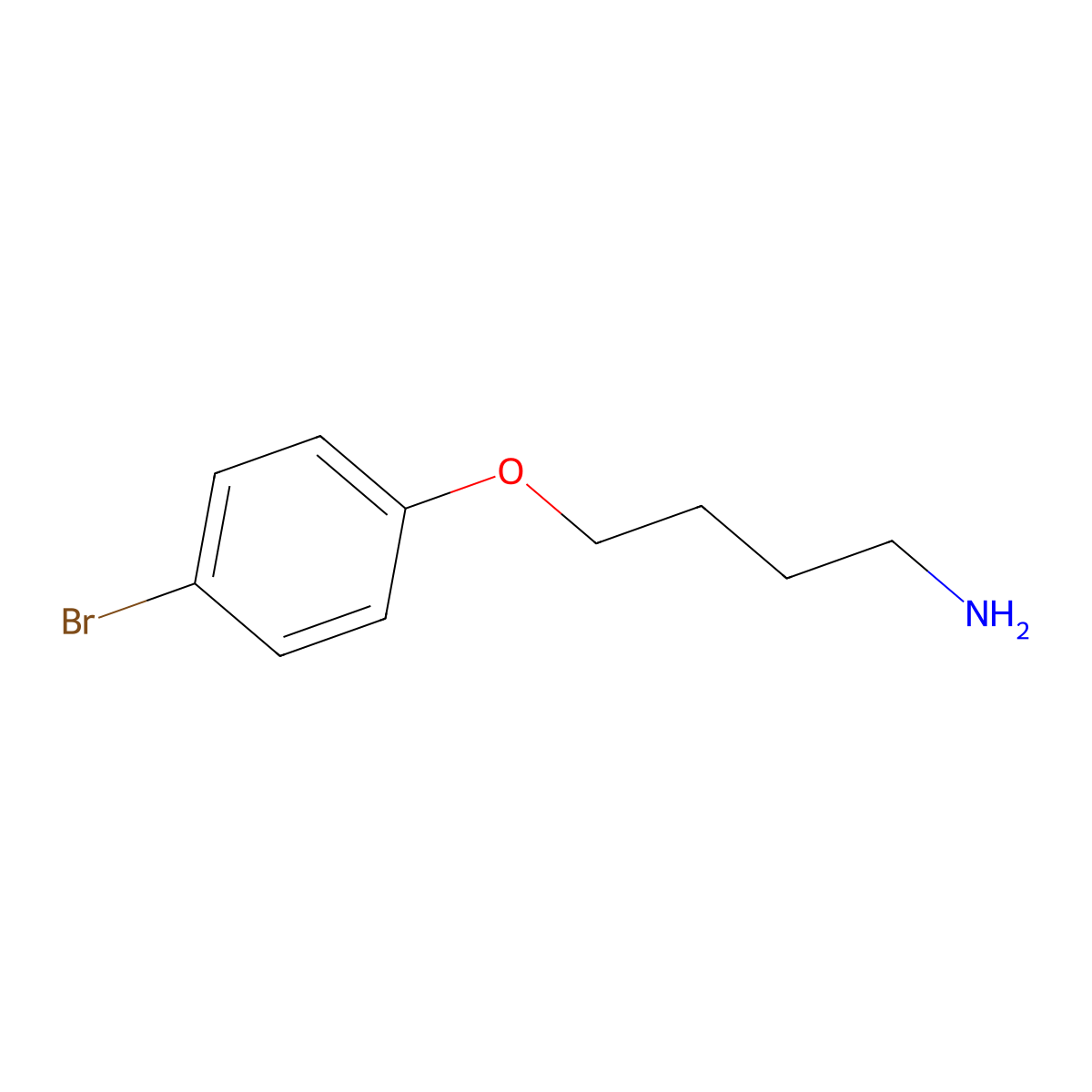 4-(4-Bromophenoxy)butan-1-amine molecular structure, CAS 1156914-56-5