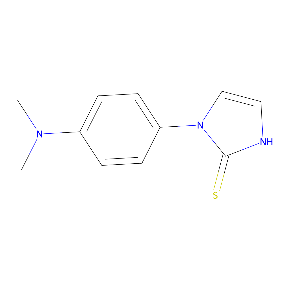 1-[4-(dimethylamino)phenyl]-1H-imidazole-2-thiol molecular structure, CAS 1156923-25-9
