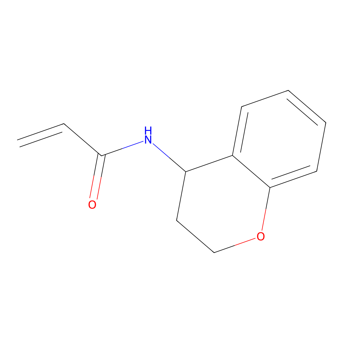 N-(3,4-dihydro-2H-1-benzopyran-4-yl)prop-2-enamide molecular structure, CAS 1156923-65-7