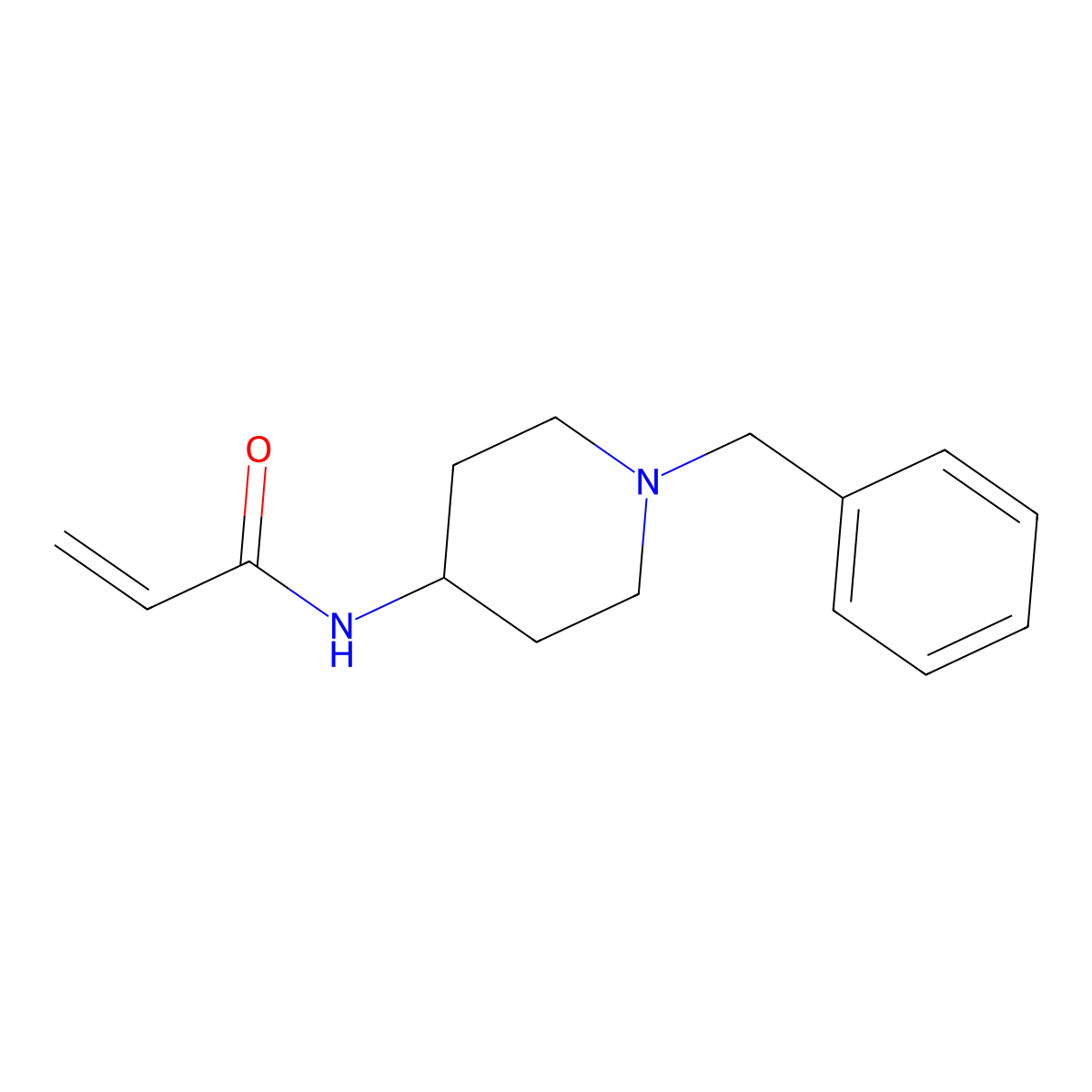 N-(1-benzylpiperidin-4-yl)prop-2-enamide molecular structure, CAS 1156925-48-2