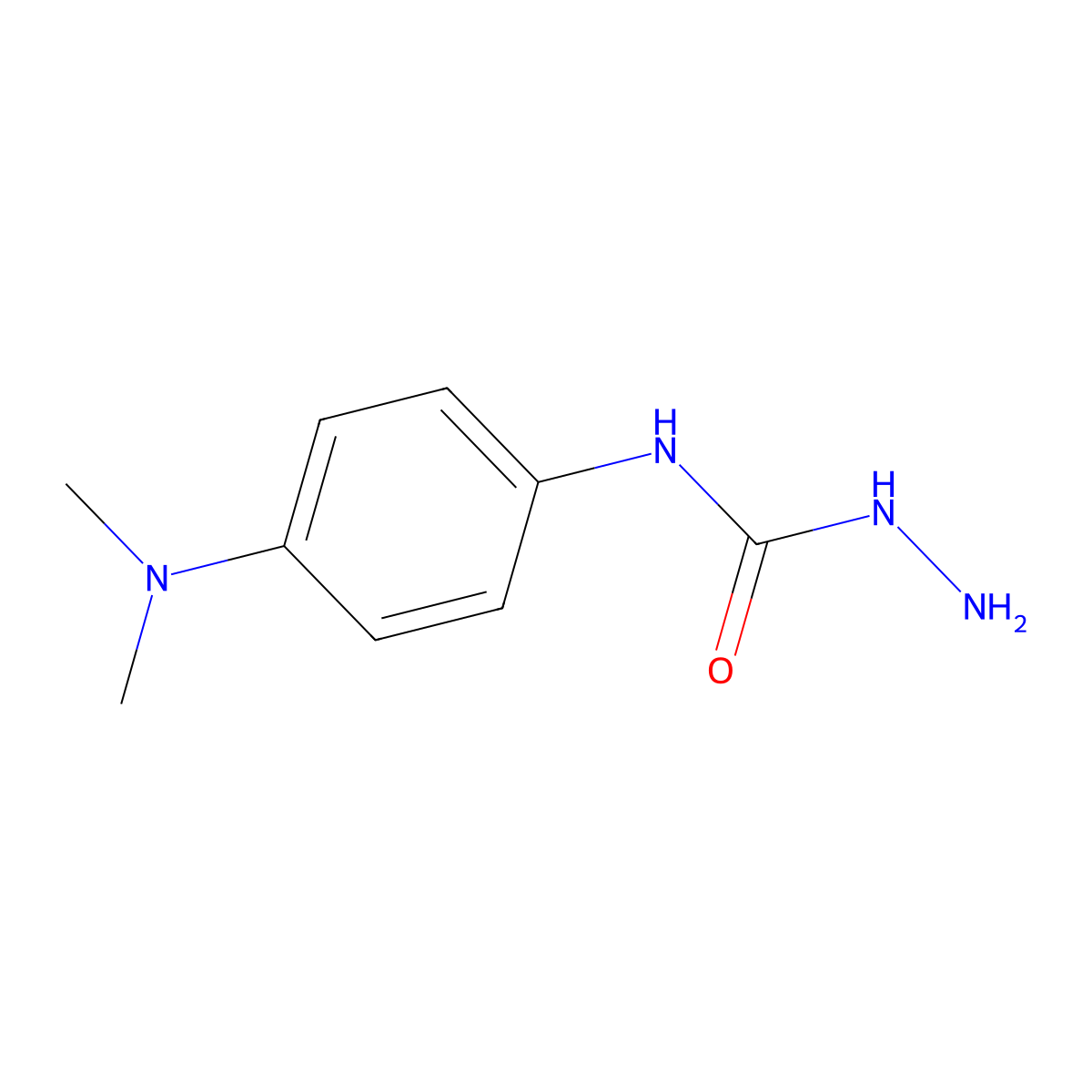 3-Amino-1-[4-(dimethylamino)phenyl]urea molecular structure, CAS 1156925-51-7