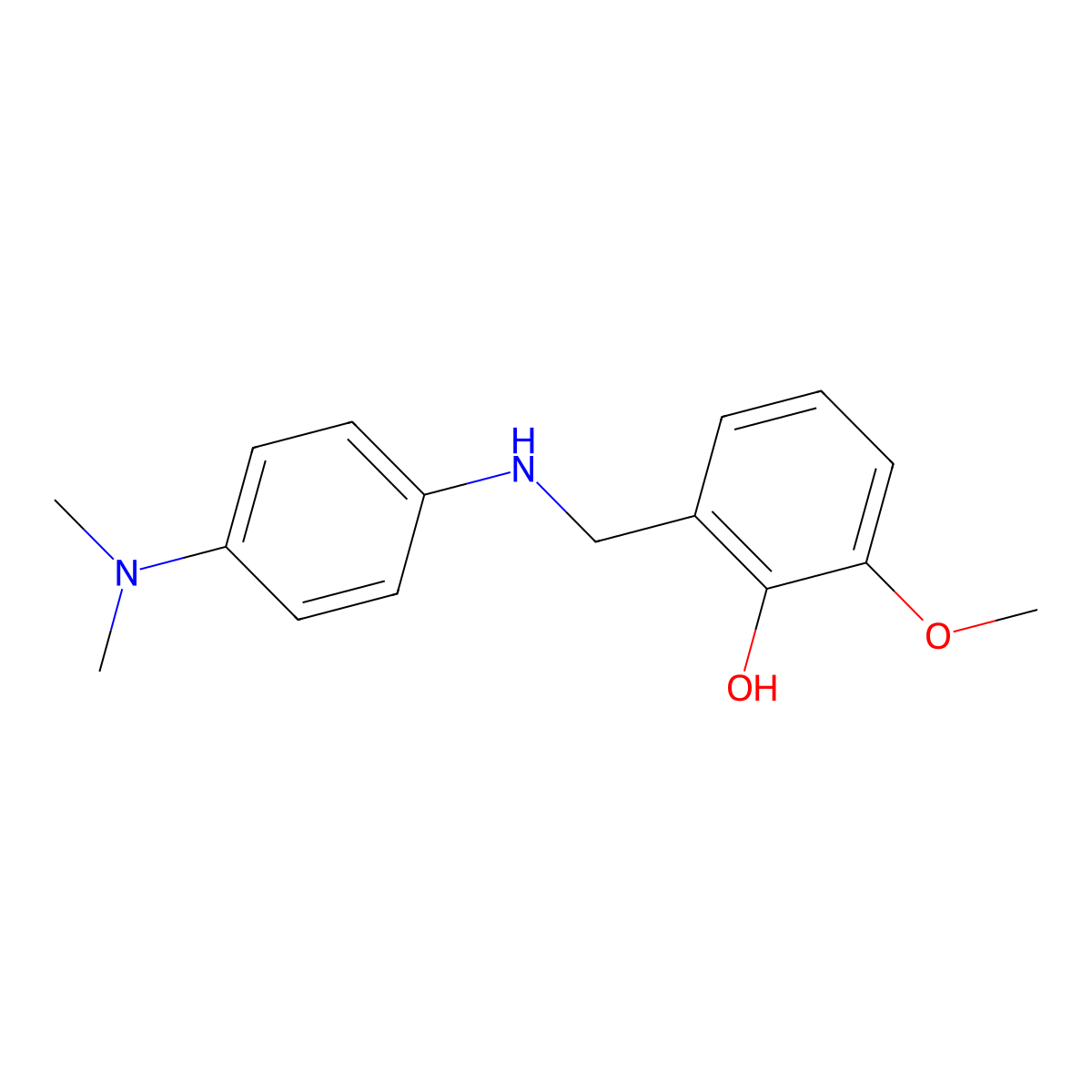 2-({[4-(Dimethylamino)phenyl]amino}methyl)-6-methoxyphenol molecular structure, CAS 1156926-32-7