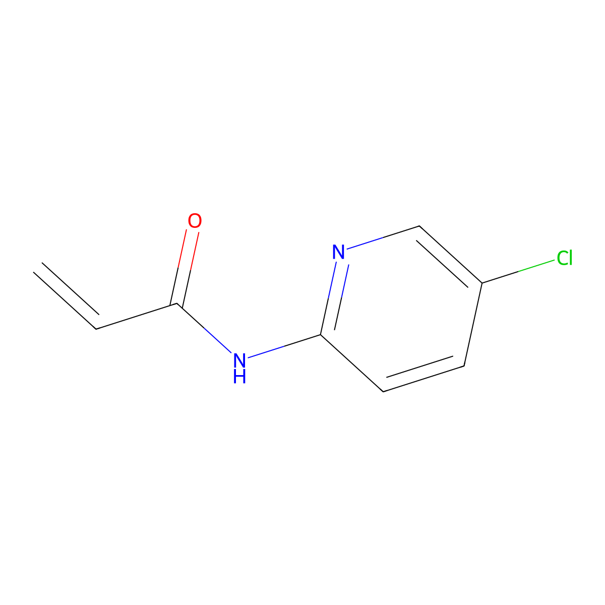 N-(5-chloropyridin-2-yl)prop-2-enamide molecular structure, CAS 1156926-40-7