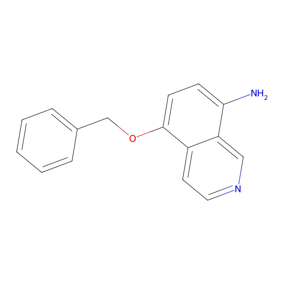 5-(Benzyloxy)isoquinolin-8-amine molecular structure, CAS 1156938-15-6