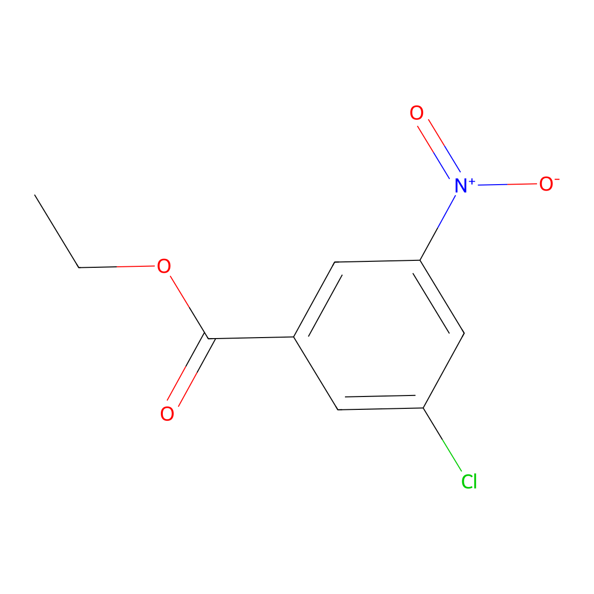 Ethyl 3-chloro-5-nitrobenzoate molecular structure, CAS 1156940-16-7