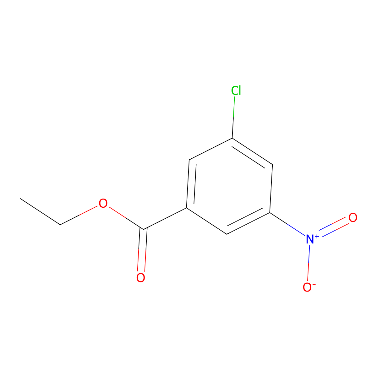 Ethyl 3-chloro-5-nitrobenzoate molecular structure, CAS 1156940-16-7